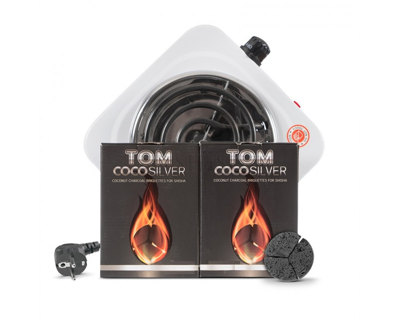 Pakketilbud 3: Elefant kultænder inkl. 2 kg TOM Silver kul