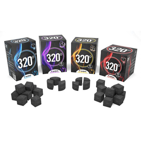 320° Gold – 25 mm 4-delt disc vandpibe kul – 1 kg